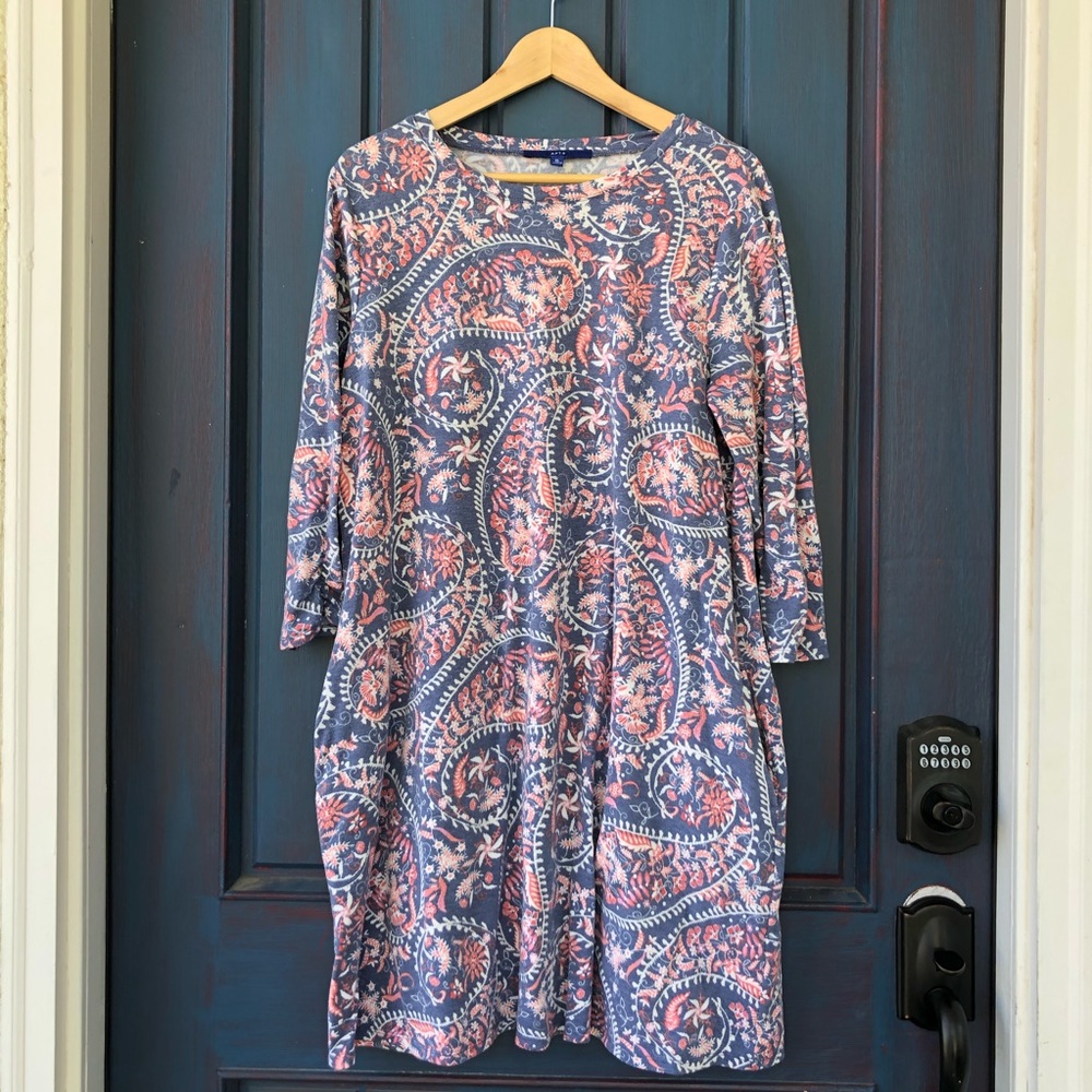 APT.9 XL Loose Fit Floral Paisley Design Dress